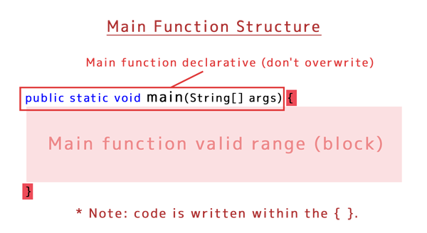 Main Function Structure